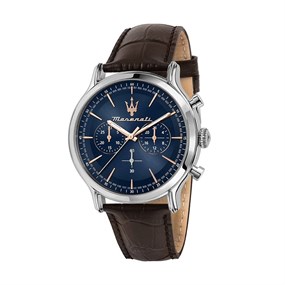 Maserati R8871618014 Epoca Chronograph Brown Strap Watch - W81234