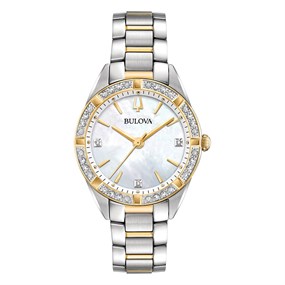 Bulova 98R263 Two Tone Diamond Set Bracelet Watch - W83219