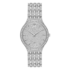 Bulova 96L243 Phantom Crystal Stone Set Bracelet Watch - W83242