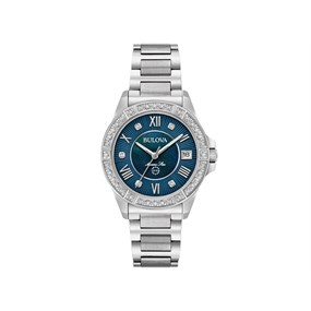 Bulova Marine Star 96R215 Diamond Bracelet Watch - W8398