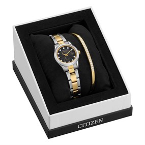 Citizen EW0454-50E-SET Two Tone Watch And Bracelet Gift Set - W92228