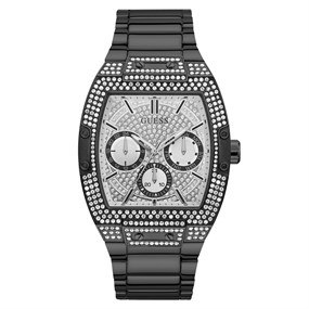 GUESS GW0094G3 Black Crystal Bezel Bracelet Watch - W96236