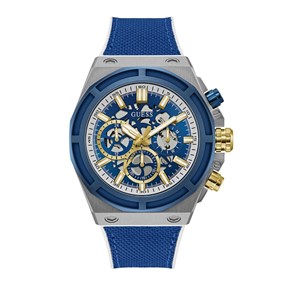 GUESS GW0713G1 Masterpiece Chronograph Blue Strap Watch - W96376