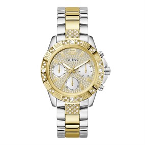 GUESS GW0771L3 Majesty Two Tone Stone Set Bracelet Watch - W96438