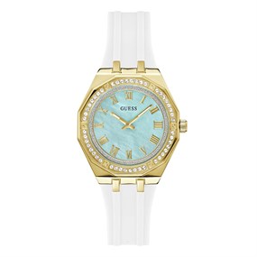 GUESS GW0872L1 Desire White Silicone Strap Watch - W96443
