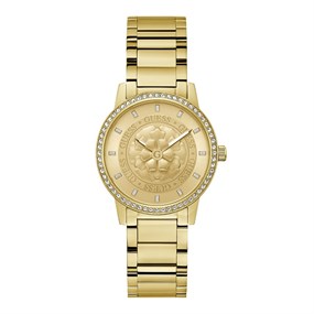 Guess GW0747L2 Petal Gold Tone Stone Set Bracelet Watch - W96466
