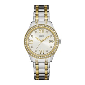 GUESS U0848L4M Waverly Two Tone Stone Set Bracelet Watch - W96472