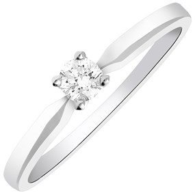Polar Fire 9ct White Gold Diamond Engagement Ring - 15pts - X10012