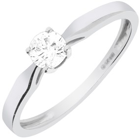 9ct White Gold Diamond Solitaire Engagement Ring – 1/4ct - X10032