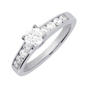 18ct Single Stone Diamond Ring 75pts - X11020