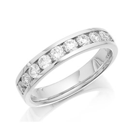 Polar Fire 18ct White Gold Diamond Half Eternity Ring - 1/2ct - X11152