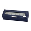 Mele & Co Navy Blue Six Watch Box - A19156