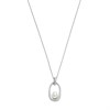 Skagen SKJ1796040 Silver Tone Immitation Pearl Necklace - A7166