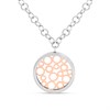 Unique Steel An Rose Plated Necklace - A7425
