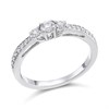 Platinum Diamond Trilogy Ring - 1/3ct - AGI Certificated - D08123