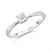 Platinum Diamond Solitaire Engagement Ring - 30pts - D08130