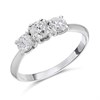 Platinum Diamond Trilogy Ring - 3/4ct - AGI Certificated - D08141