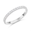 Platinum Claw-Set Diamond Half Eternity Ring - 1/3ct - AGI Cert - D08160