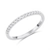 Platinum Bar-Set Diamond Half Eternity Ring - D08164