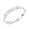 Polar Fire Platinum Diamond Five Stone Ring- 1/2ct (GLI Certificated) - D08169