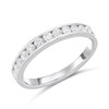 Polar Fire Platinum Diamond Channel-Set 1/2 Eternity Ring- 1/2ct (GLI Certificate) - D08172