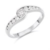 Platinum Channel-Set Fancy Diamond Ring, 1/2ct - D08183