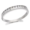 Platinum Diamond Half Eternity Ring - 1/4ct - D0823