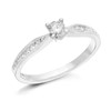 Platinum Diamond Ring - 1/3ct - D0854