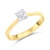 Arctic Circle 9ct Gold Radiant Cut Diamond Solitaire Ring - 40pts - IGI Certificated - D3105