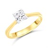 Arctic Circle 9ct Gold Radiant Cut Diamond Solitaire Ring - 80pts - IGI Certificated - D3115