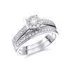 9ct White Gold Diamond Bridal Set - 1/2ct - D32143