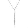 18ct White Gold Diamond Drop Necklace - 68pts - D4521