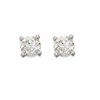 18ct White Gold Diamond Solitaire Stud Earrings - 1/2ct per pair - D4525