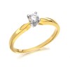 9ct Gold Diamond Solitaire Ring - 15pts - AGI Certificated - D5015