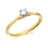 9ct Gold Diamond Solitaire Ring - 15pts - AGI Certificated - D5016