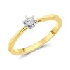 9ct Gold Diamond Solitaire Ring - 10pts - D5035