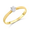 9ct Gold Solitaire Diamond Ring, 1/4ct - D5038