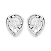9ct White Gold Diamond Solitaire Stud Earrings - 20pts per pair - D5529