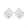 9ct White Gold Diamond Solitaire Stud Earrings - 20pts per pair - D5536