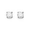 9ct White Gold Diamond Solitaire Stud Earrings - 1/4ct per pair - D5537