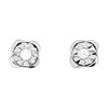 9ct White Gold Diamond Solitaire Stud Earrings - D5541