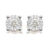9ct Gold Diamond Solitaire Stud Earrings - 10pts per pair - D5551