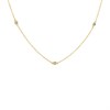 9ct Gold Diamond Station Necklace - 20pts - D56126