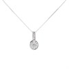 9ct White Gold Diamond Necklace - 12pts - D56147