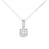 9ct White Gold Diamond Necklace - 12pts - D56149