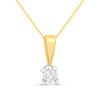 9ct Gold Solitaire Diamond Necklace, 1/4ct - D56150
