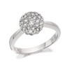 9ct White Gold Diamond Cluster Ring - 1/2ct - D6312