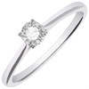 9ct White Gold Diamond Cluster Ring - 10pts - D63175