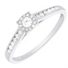 9ct White Gold Diamond Cluster Ring - 35pts - D63176