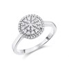 9ct White Gold Diamond Cluster Ring - 30pts - D66131